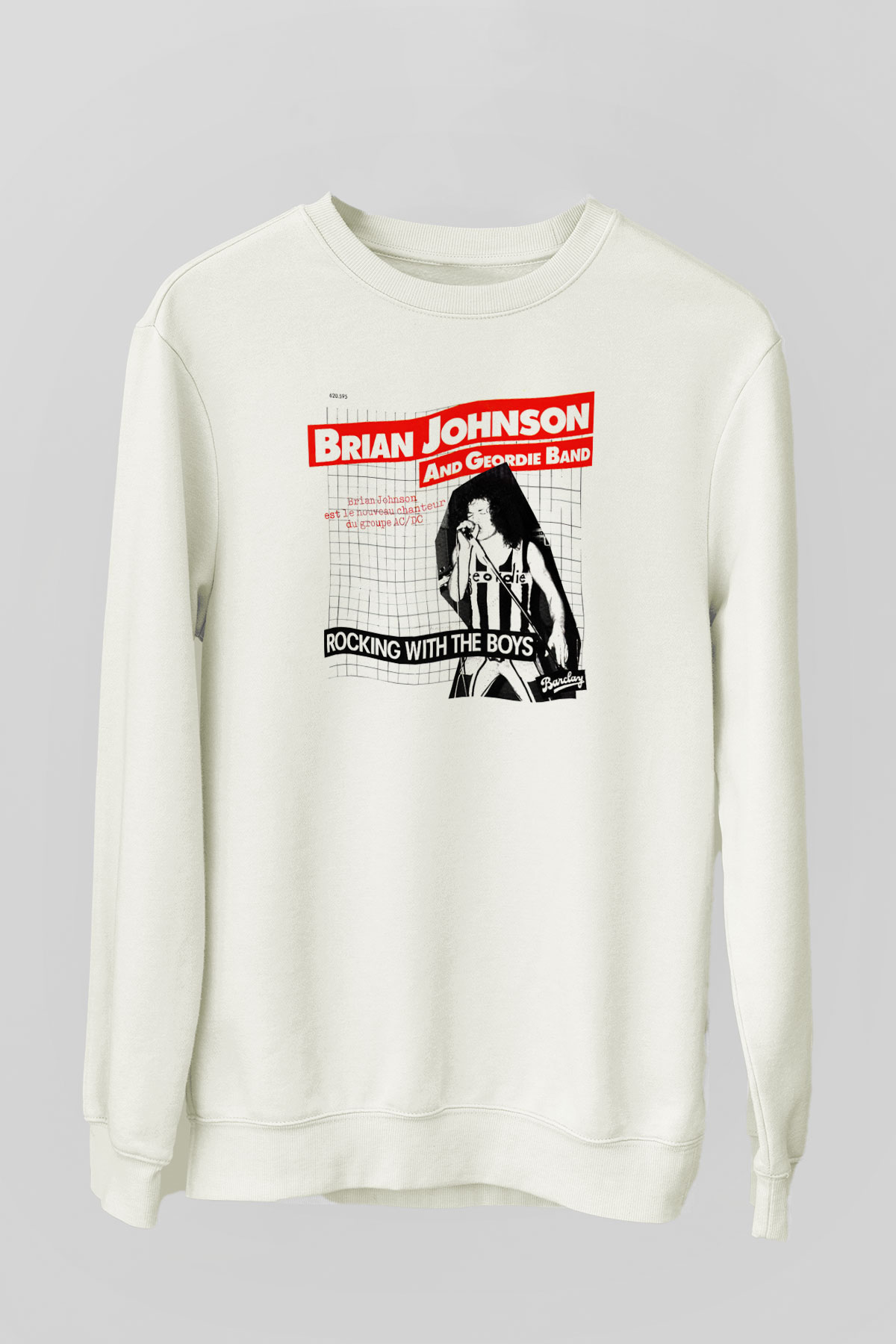 Geordie Beyaz Unisex Sweatshirt