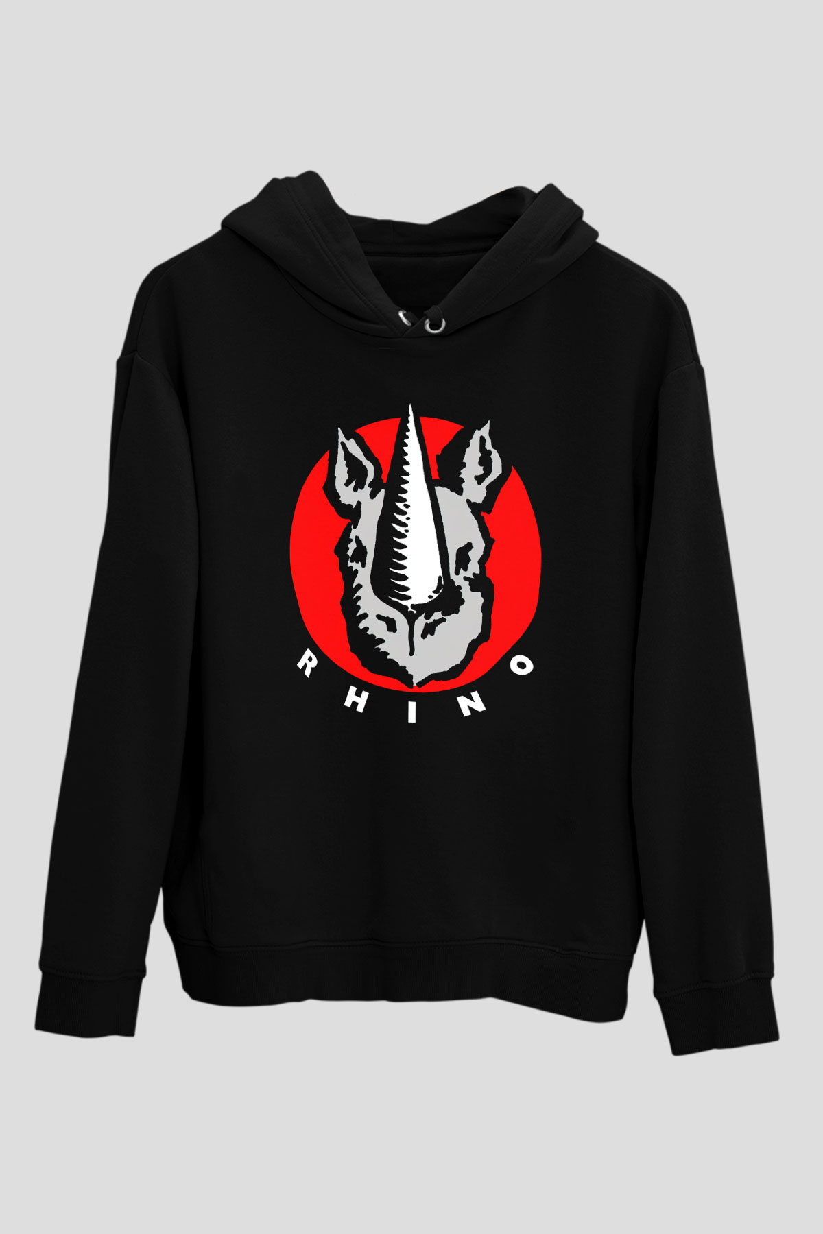 Gergedan Siyah Unisex Hoodie