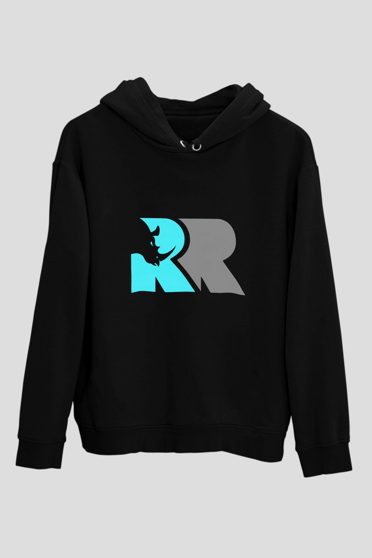 Gergedan Siyah Unisex Hoodie