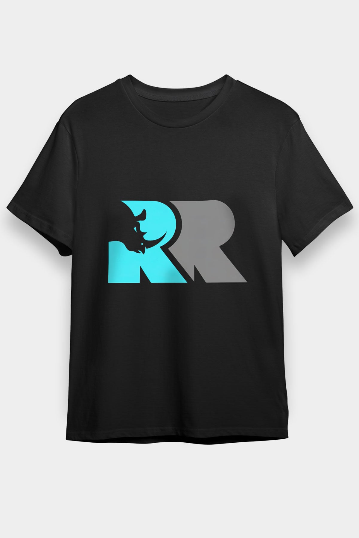 Gergedan Siyah Unisex Tişört T-Shirt - TişörtFabrikası
