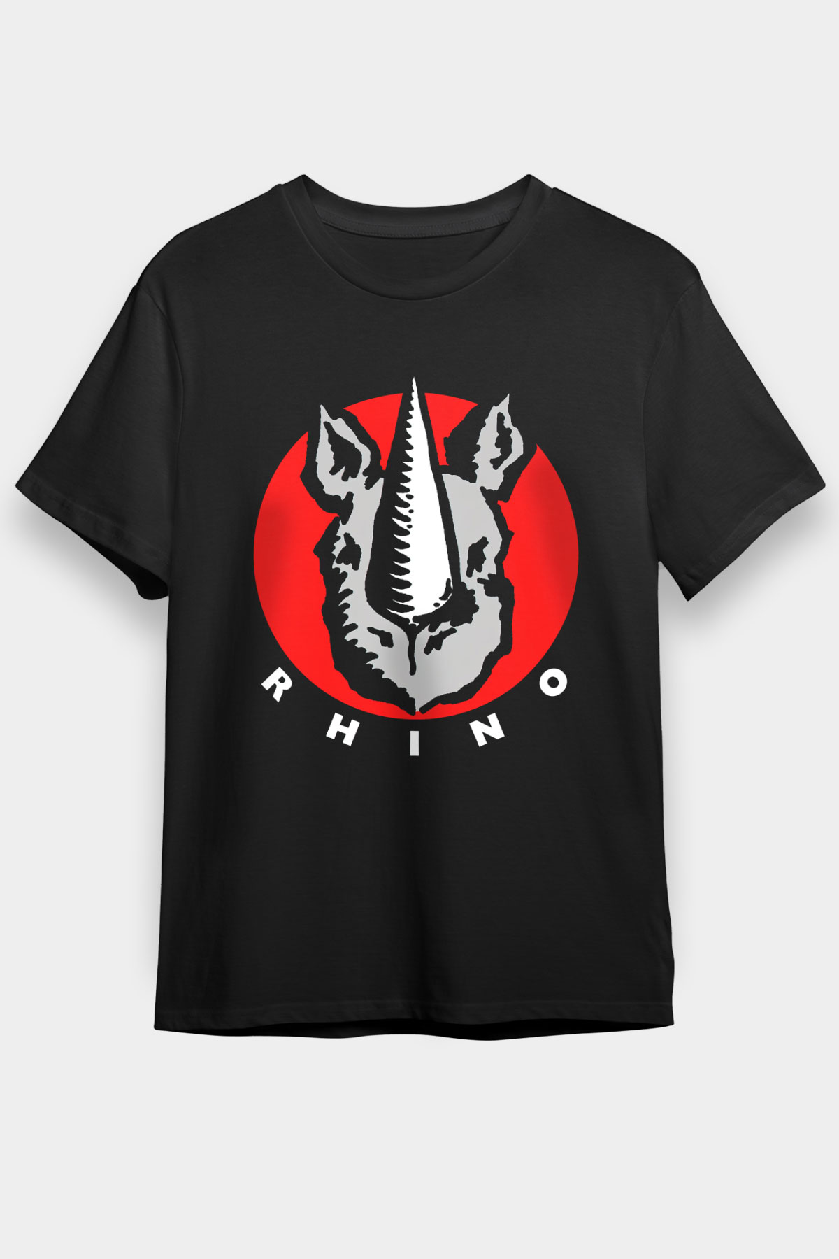 Gergedan Siyah Unisex Tişört T-Shirt - TişörtFabrikası