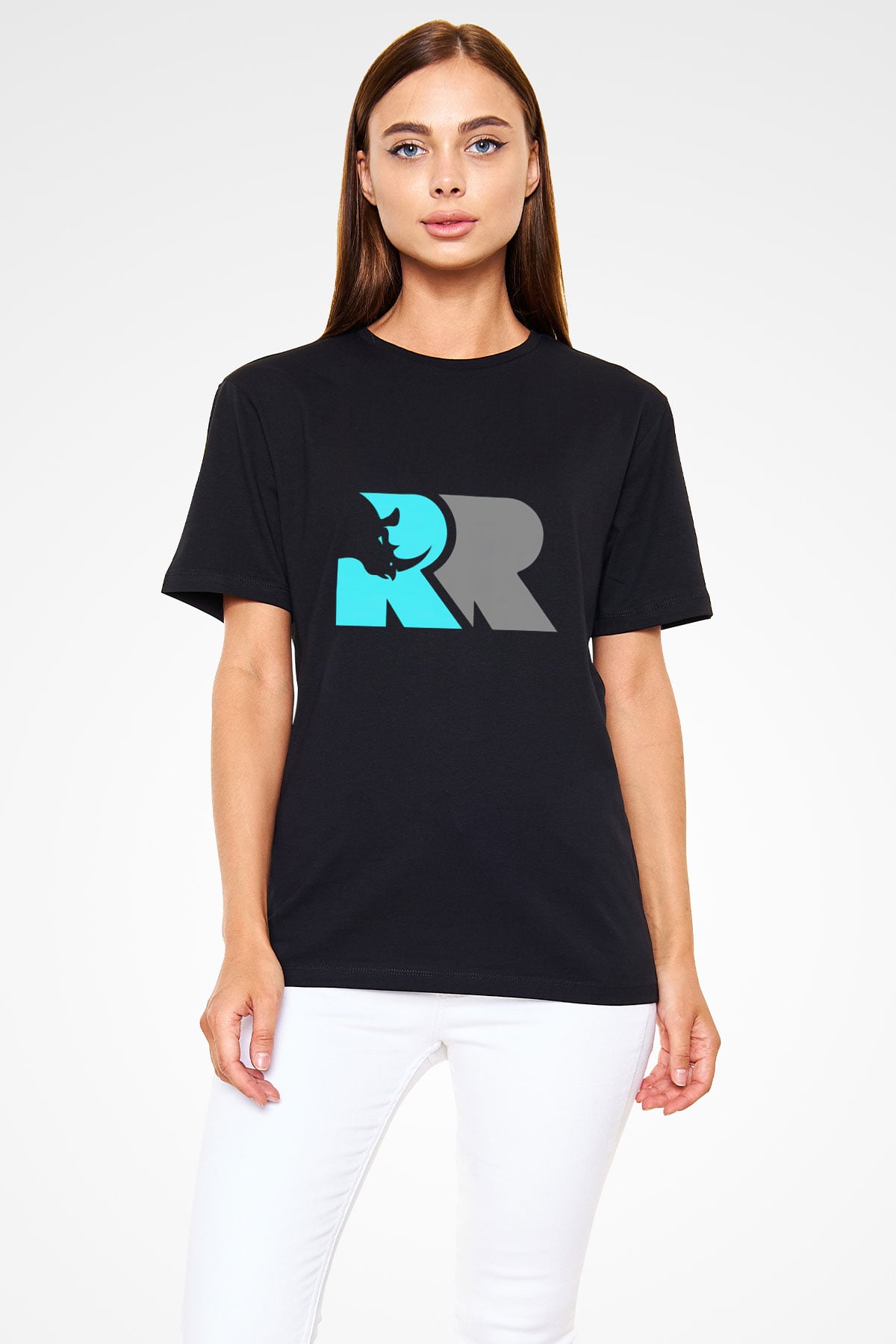 Gergedan Siyah Unisex Tişört T-Shirt - TişörtFabrikası