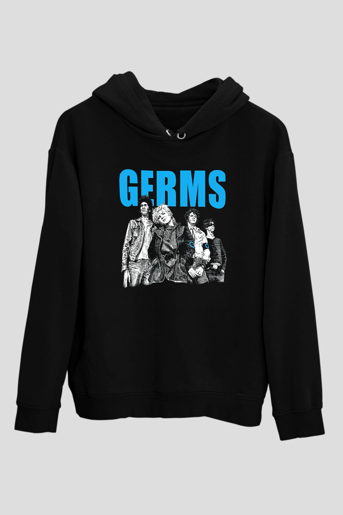 Germs Siyah Unisex Hoodie