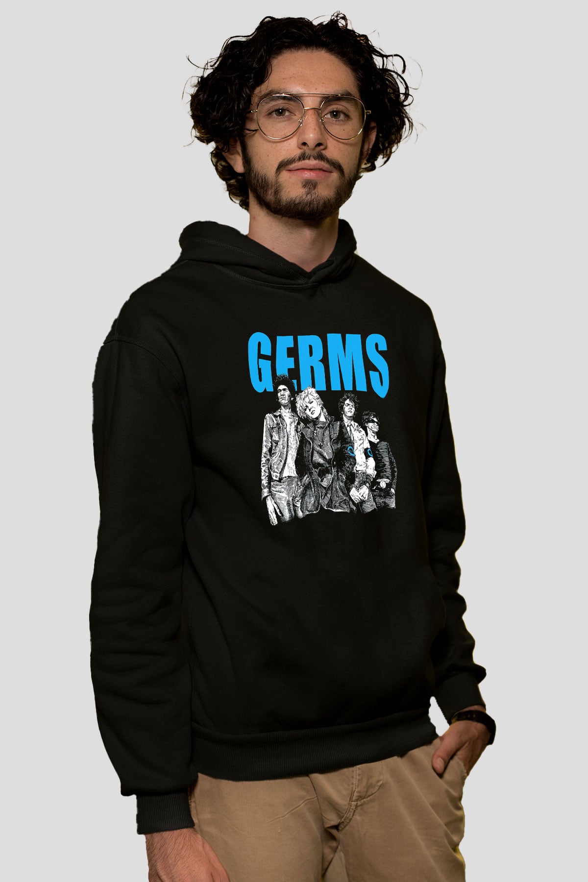 Germs Siyah Unisex Hoodie