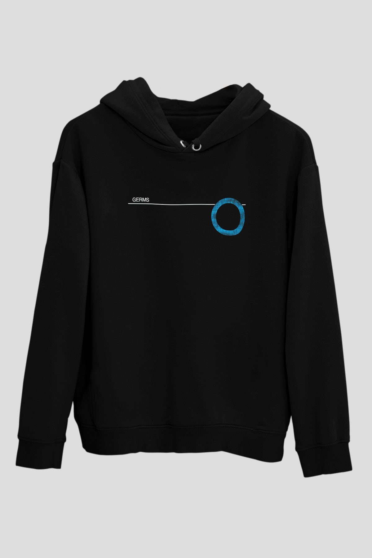 Germs Siyah Unisex Hoodie