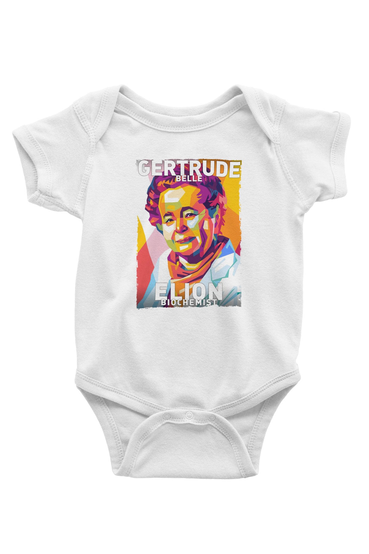 Gertrude B Elion Baskılı Beyaz Bebek Body - Zıbın