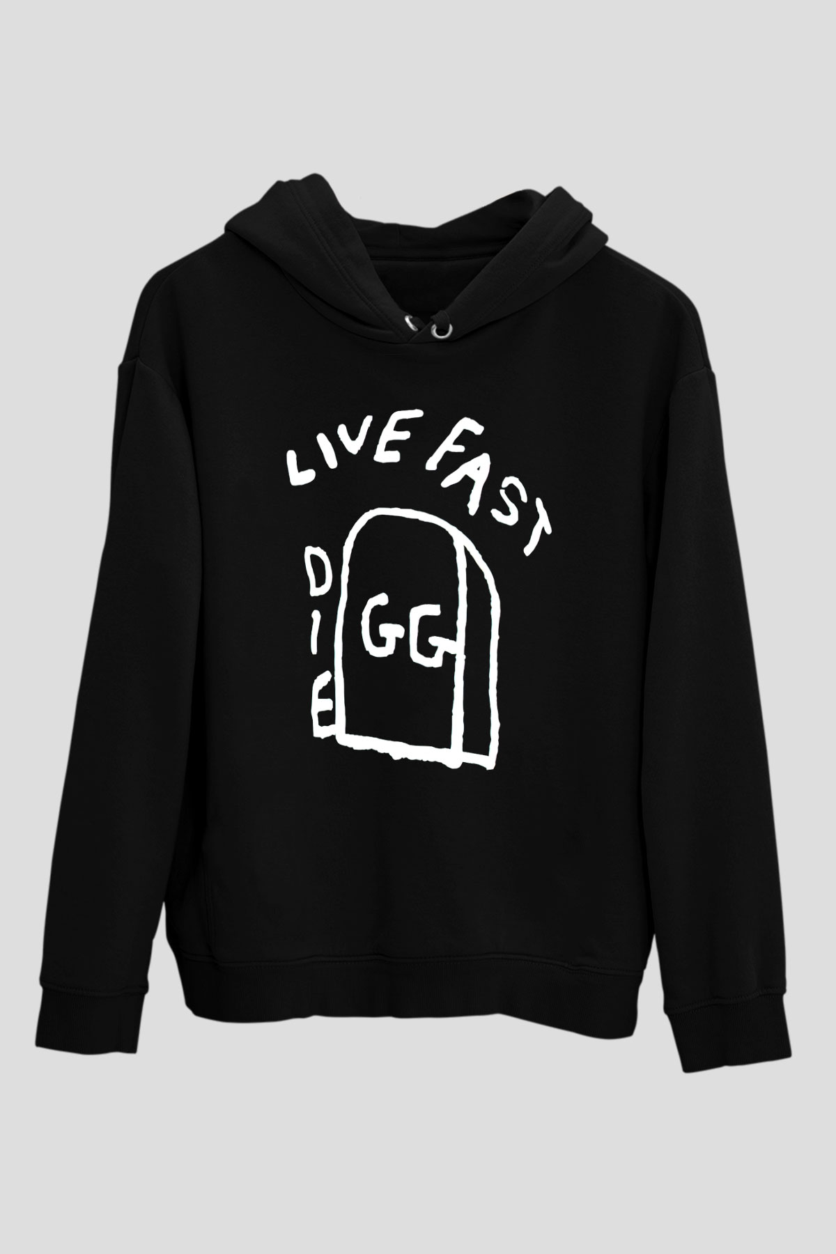 GG Allin Siyah Unisex Kapüşonlu Sweatshirt
