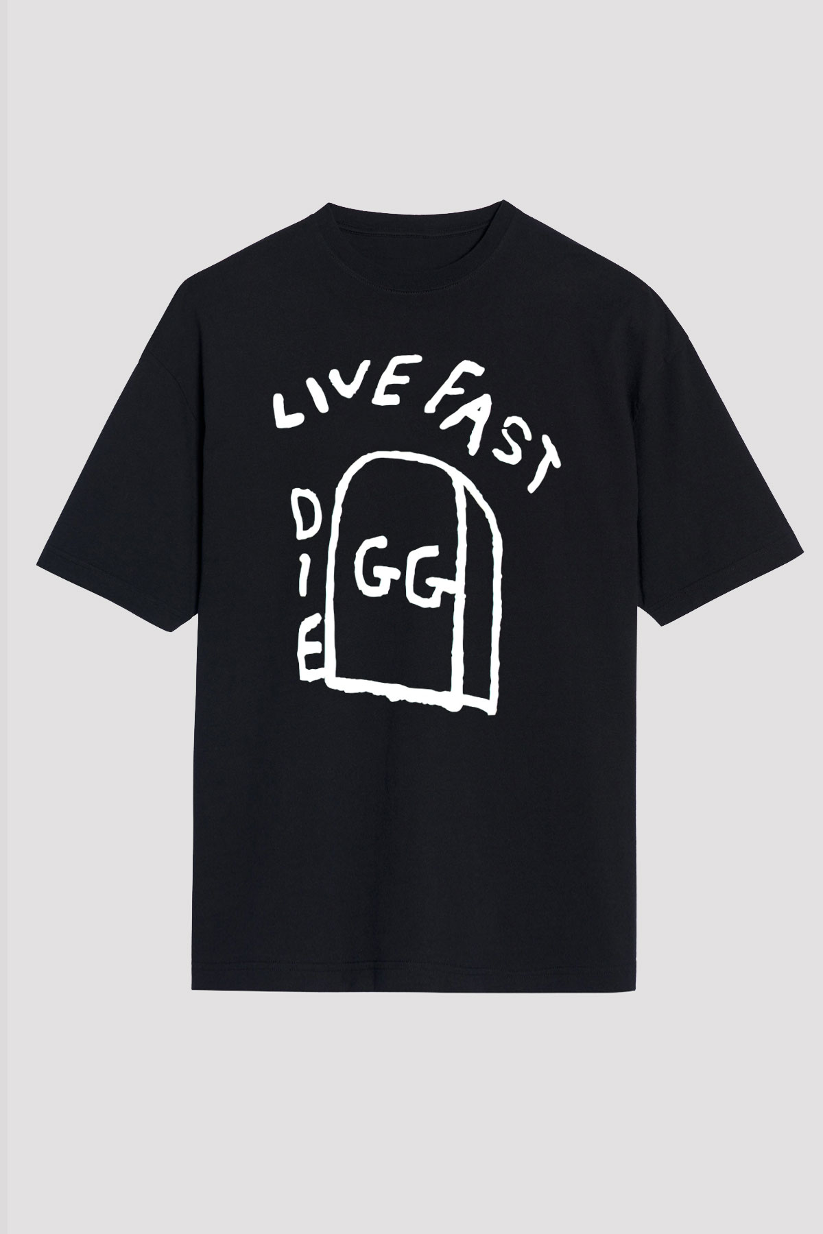 GG Allin Siyah Oversize Tişört Oversize T-shirt - TişörtFabrikası
