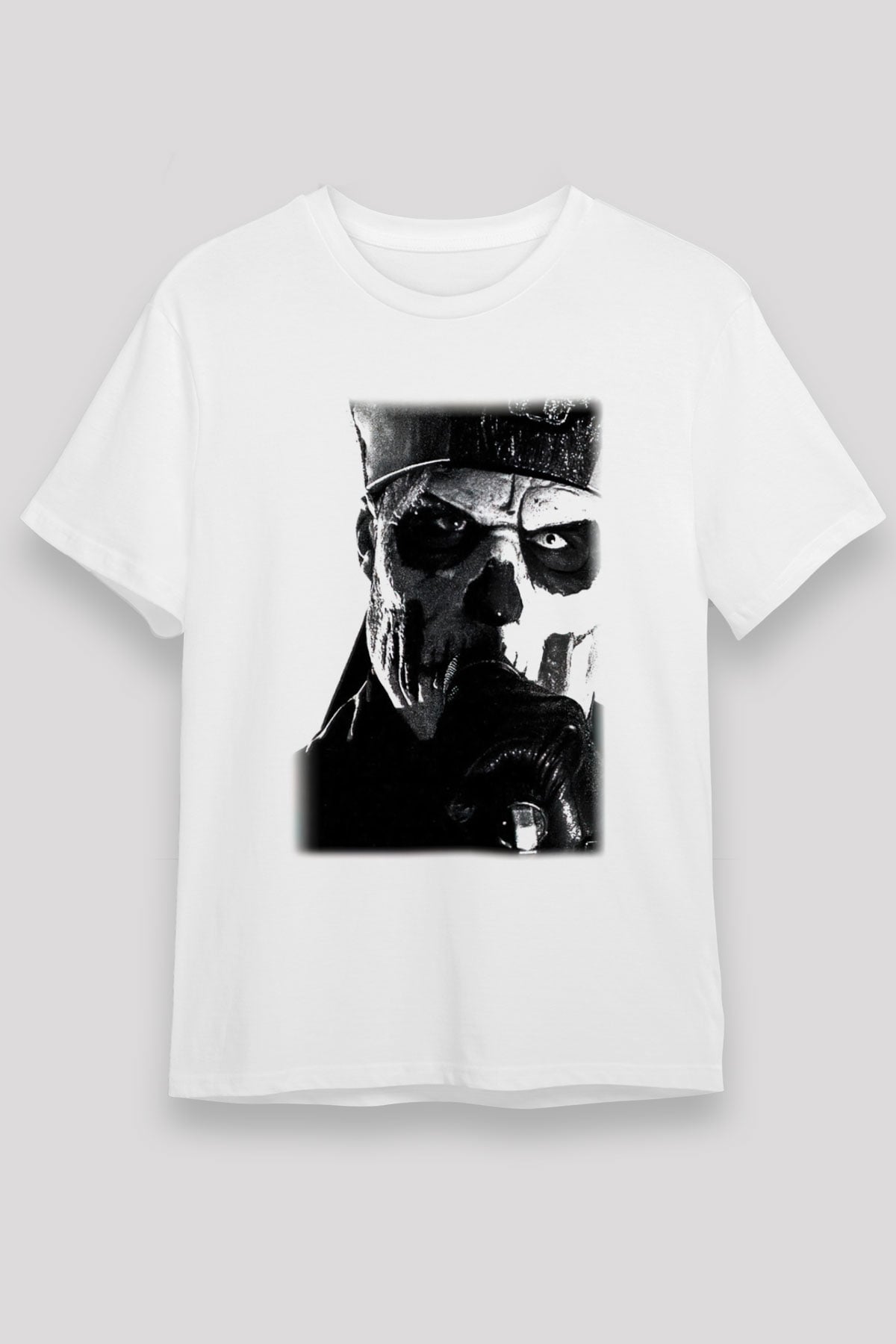 Ghost Beyaz Unisex Tişört T-Shirt - TişörtFabrikası