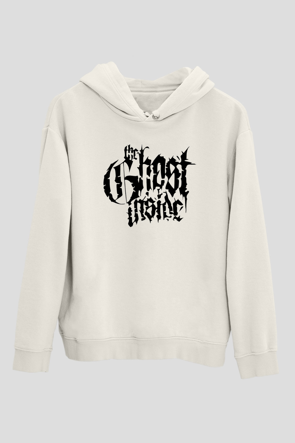 Ghost Inside Beyaz Unisex Kapşonlu Sweatshirt