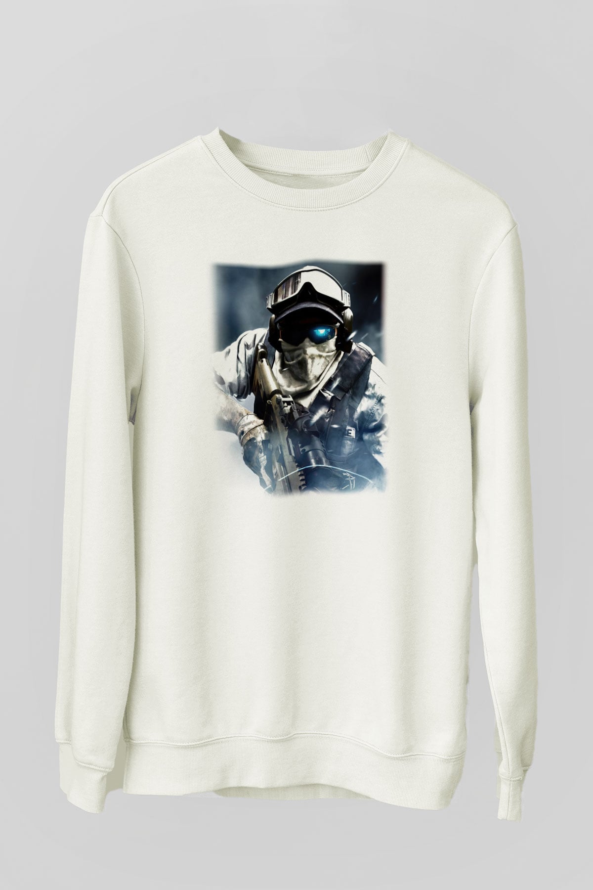 Ghost Recon Beyaz Unisex Sweatshirt