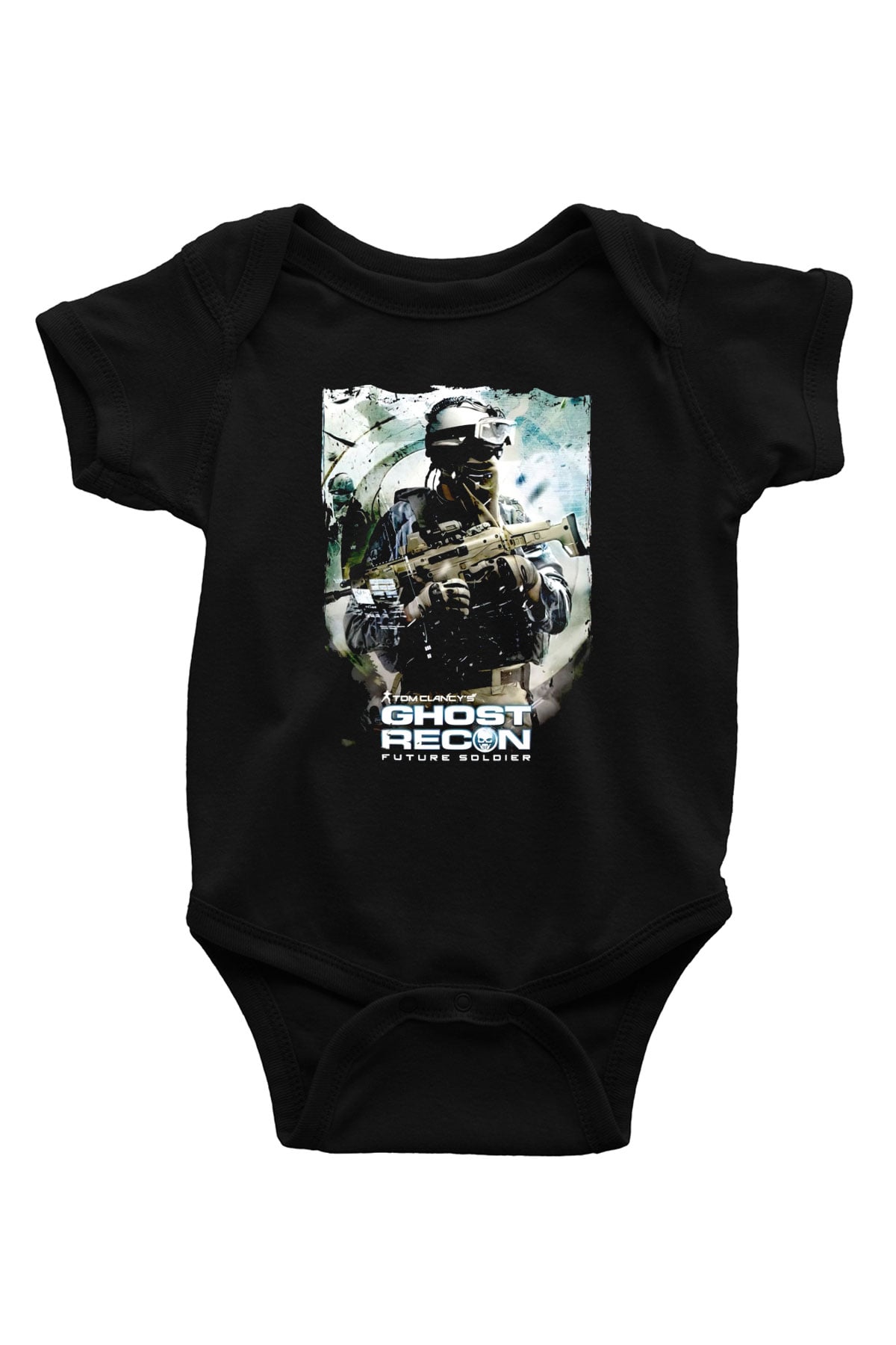 Ghost Recon Siyah Bebek Body - Zıbın