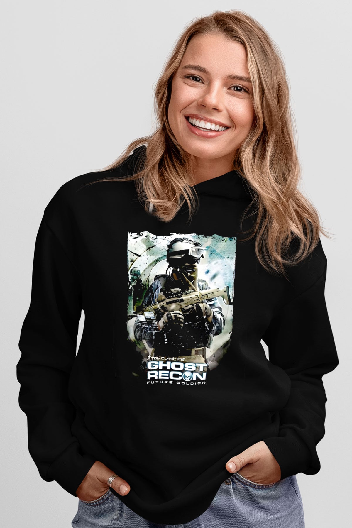 Ghost Recon Siyah Unisex Hoodie