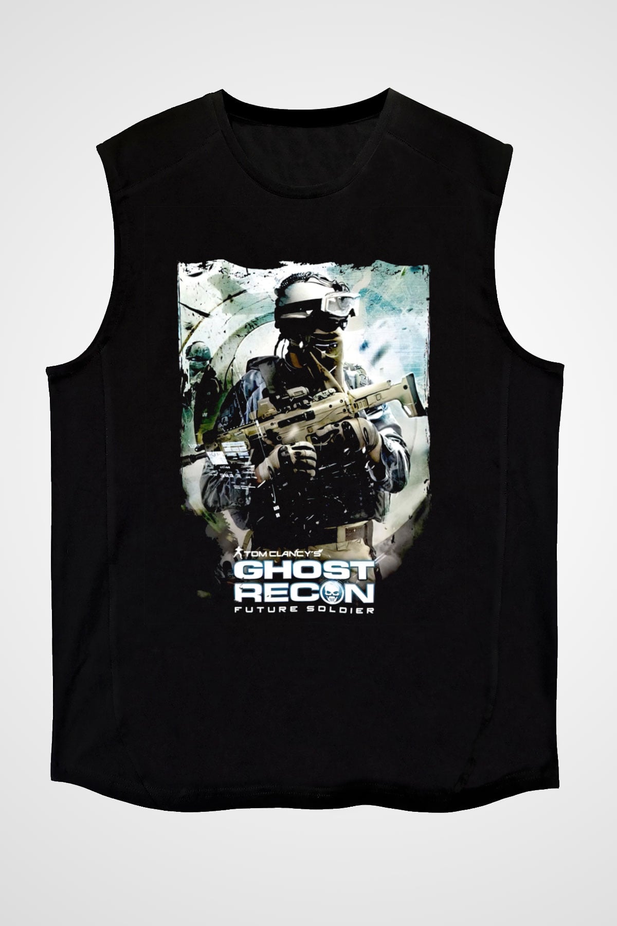 Ghost Recon Siyah Unisex Kolsuz Tişört