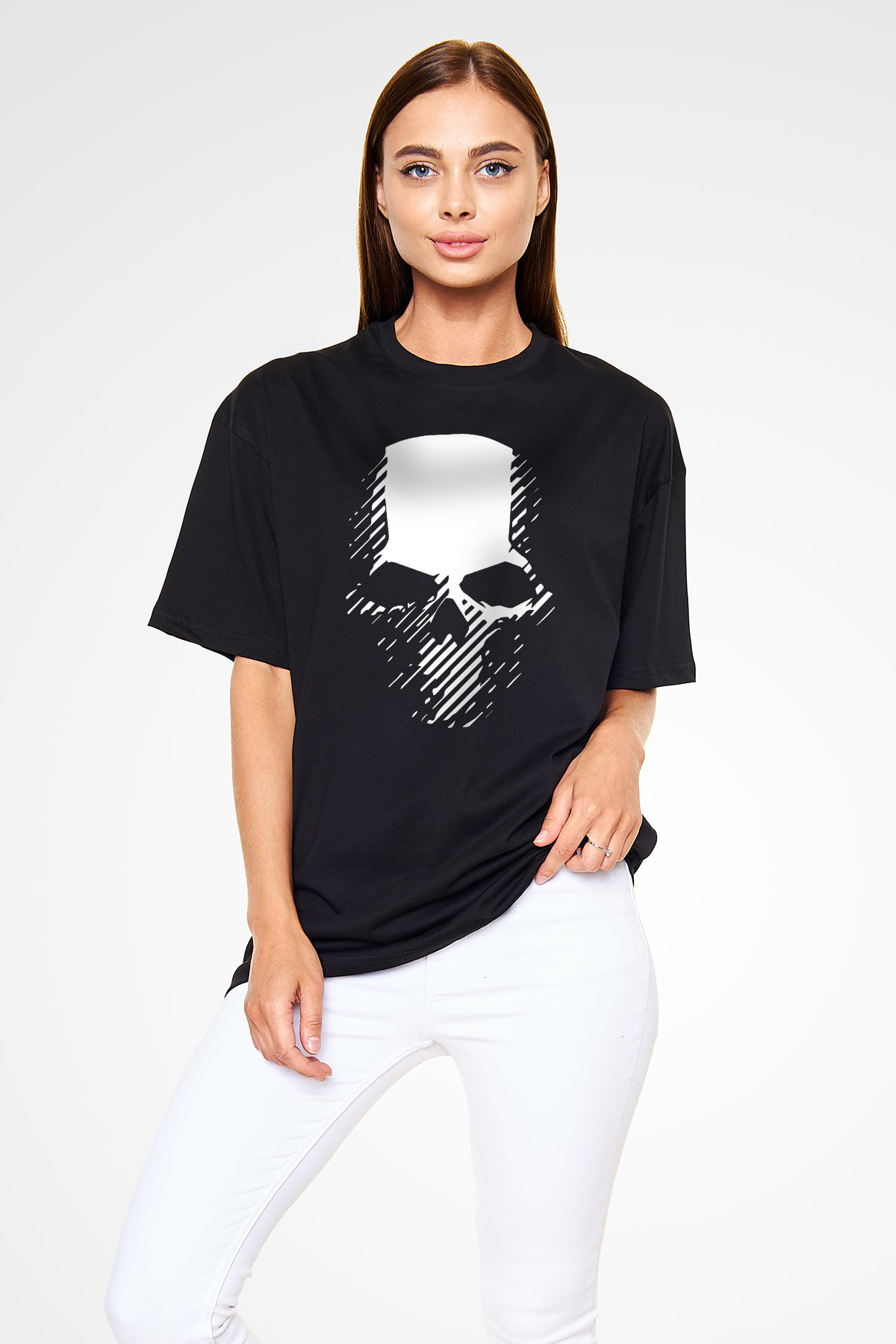 Ghost Recon Siyah Unisex Oversize Tişört T-Shirt