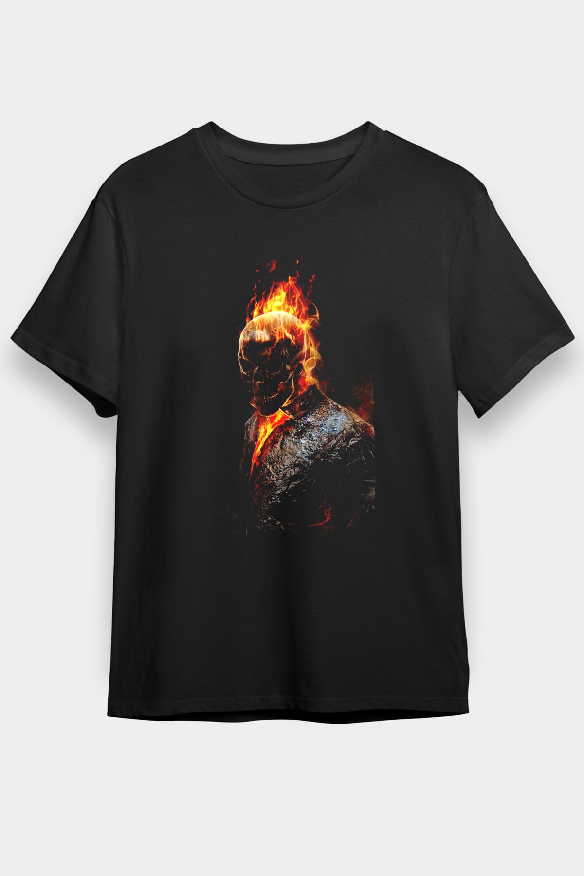 Ghost Rider Hayalet Sürücü Siyah Unisex Tişört