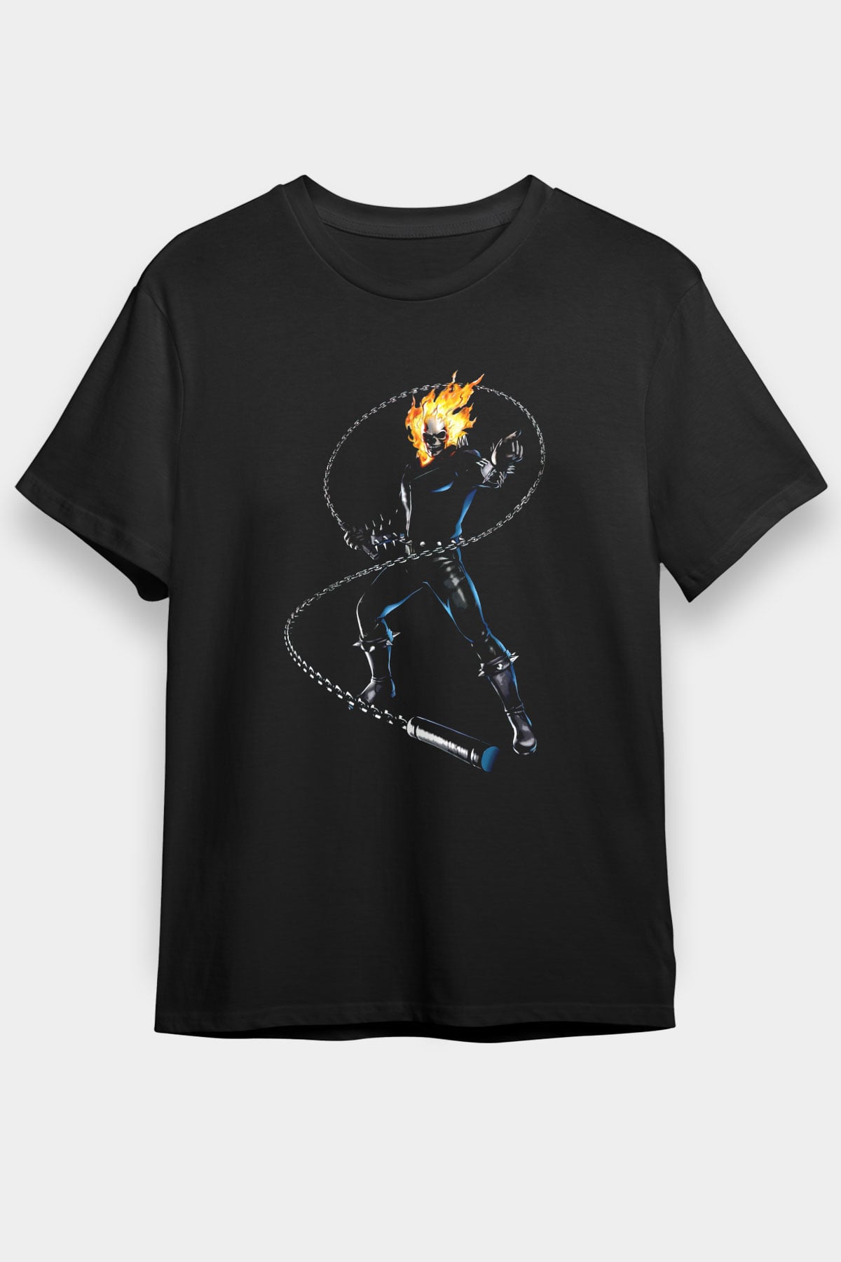 Ghost Rider Hayalet Sürücü Siyah Unisex Tişört