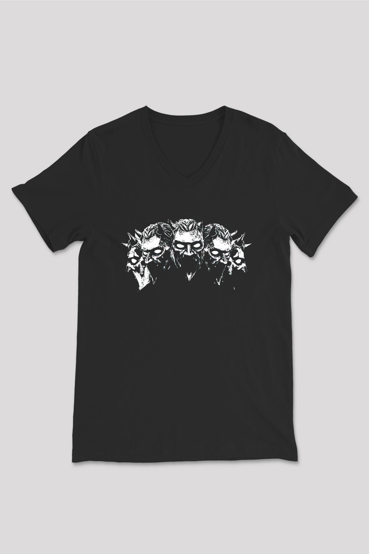 Ghost Siyah Unisex V Yaka Tişört
