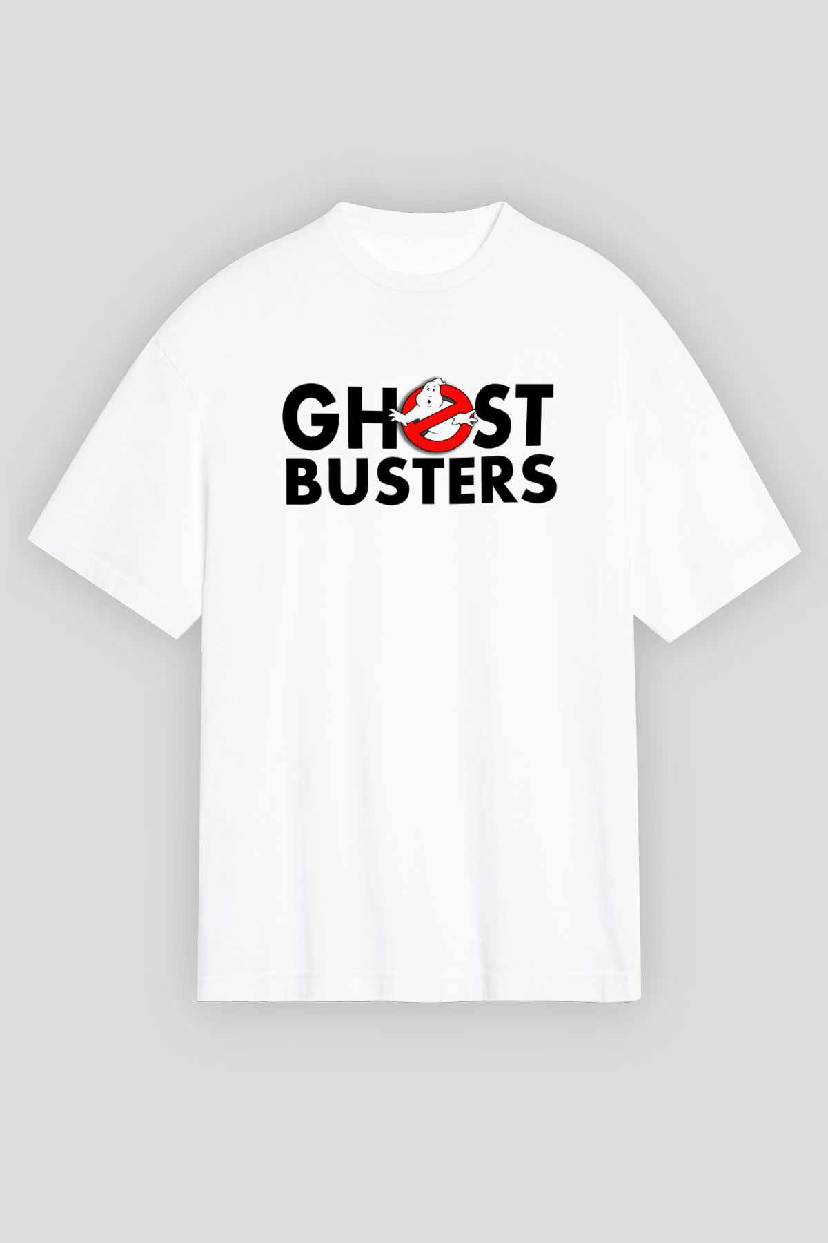 Ghostbusters Hayalet Avcıları Beyaz Unisex Oversize Tişört T-Shirt