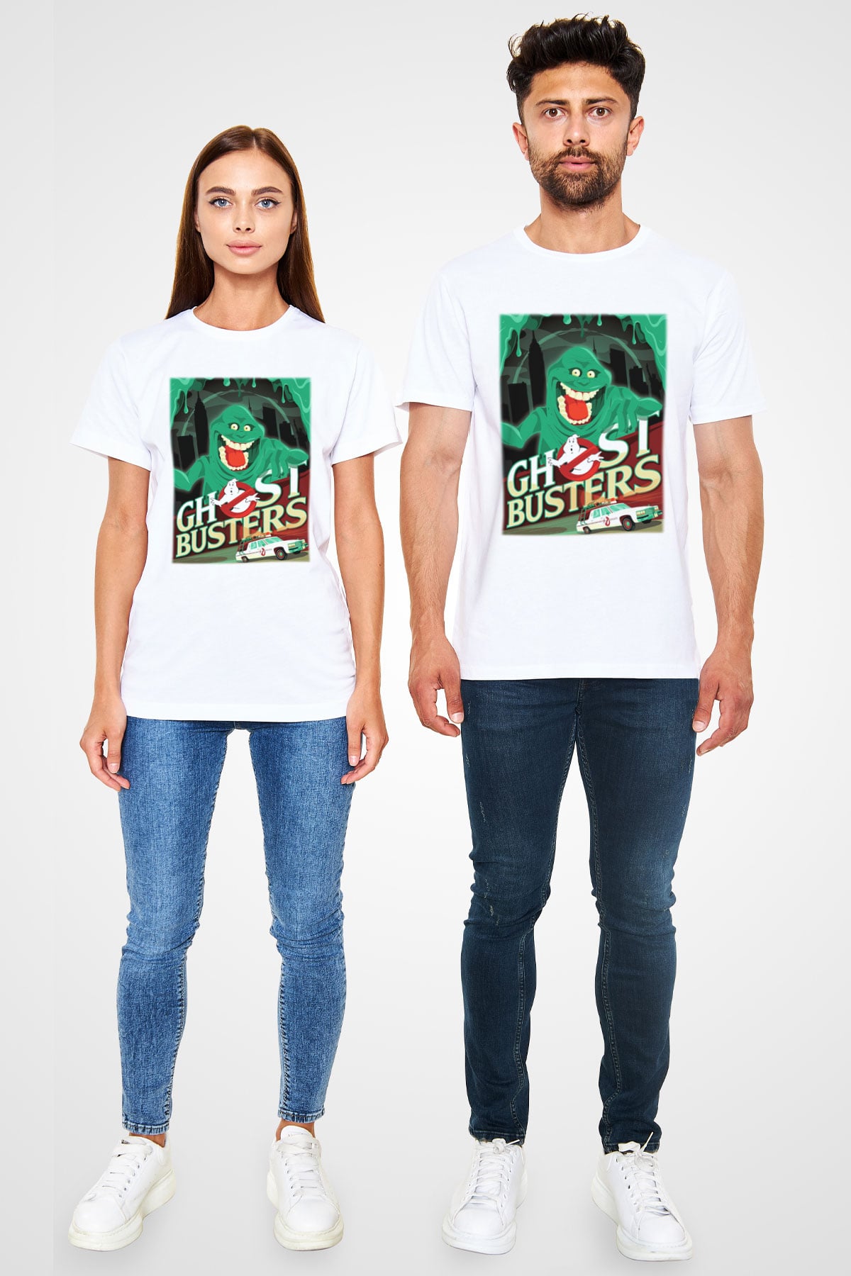 Ghostbusters Hayalet Avcıları Beyaz Unisex Tişört T-Shirt