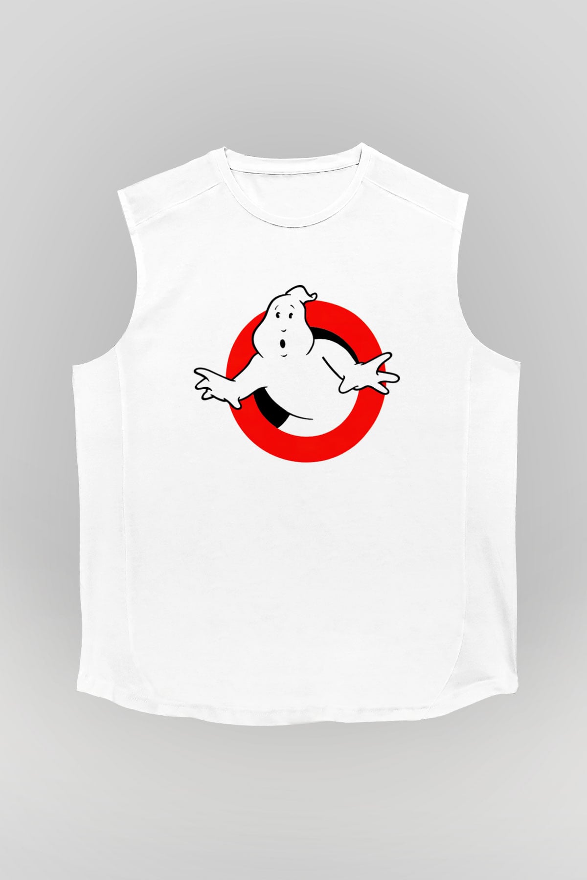 Ghostbusters Hayalet Avcıları Beyaz Unisex Kolsuz Tişört
