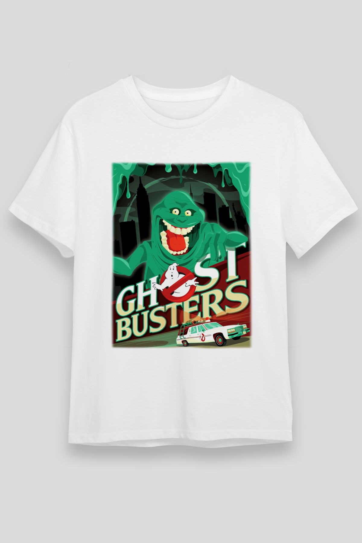 Ghostbusters Hayalet Avcıları Beyaz Unisex Tişört T-Shirt