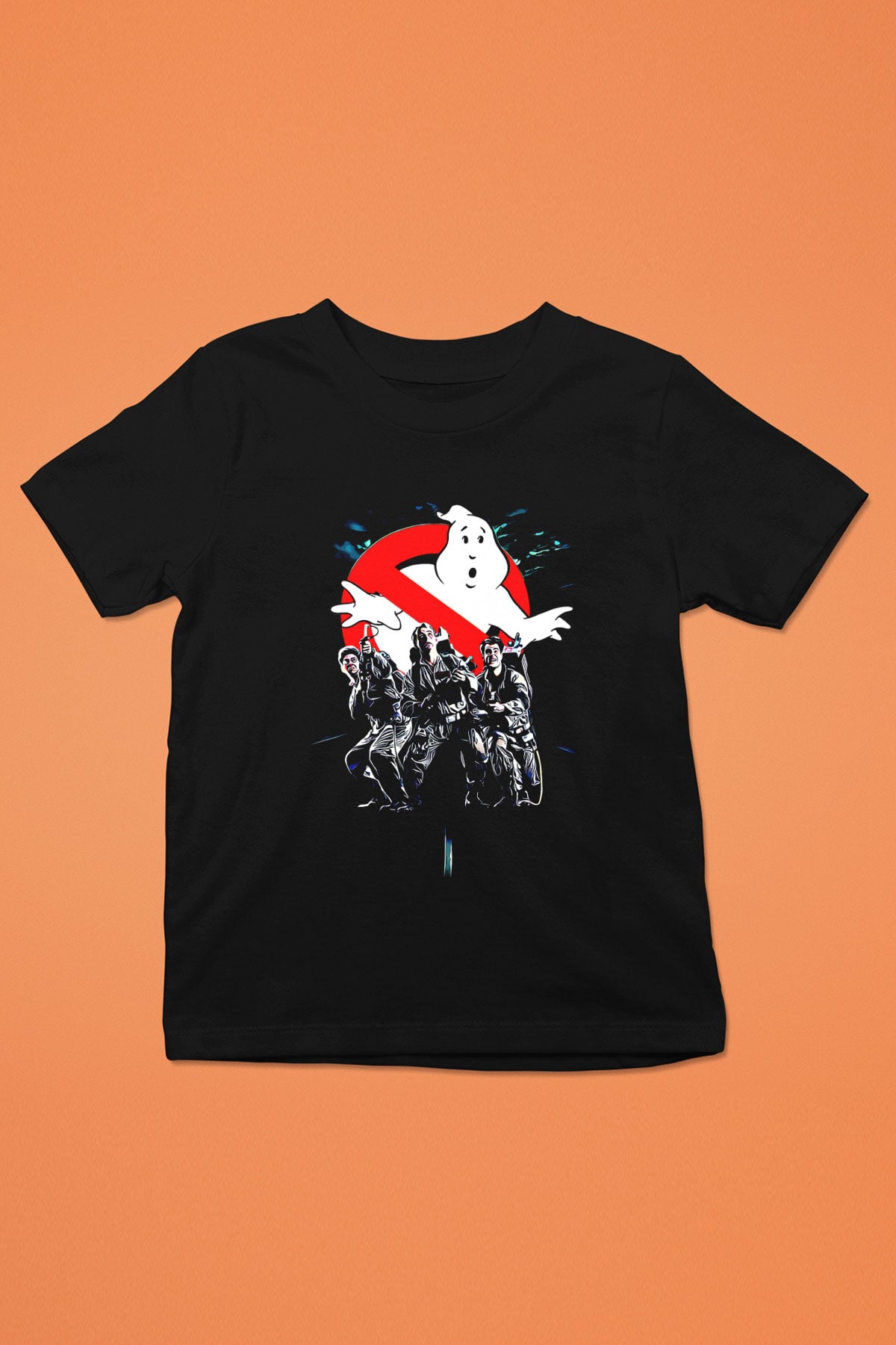 Ghostbusters Hayalet Avcıları Siyah Unisex Çocuk Tişört