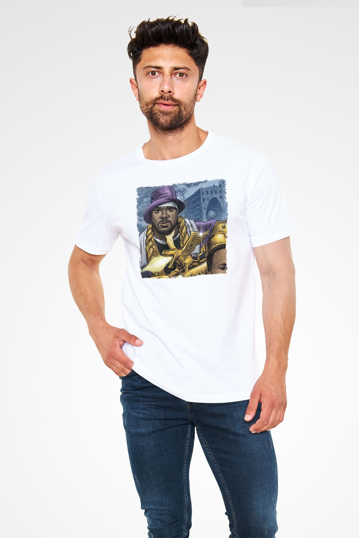 Ghostface Killah Beyaz Unisex Tişört T-Shirt - TişörtFabrikası