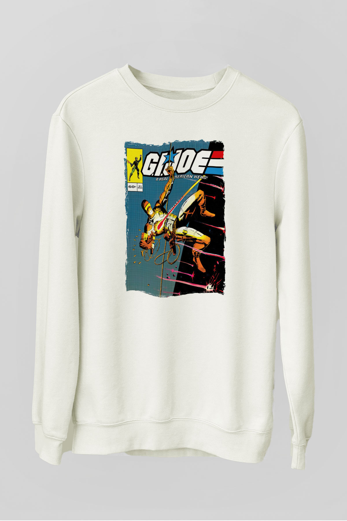 GI JOE Beyaz Unisex  Sweatshirt