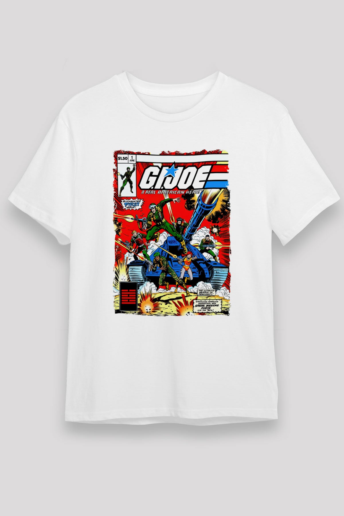 GI JOE Beyaz Unisex Tişört