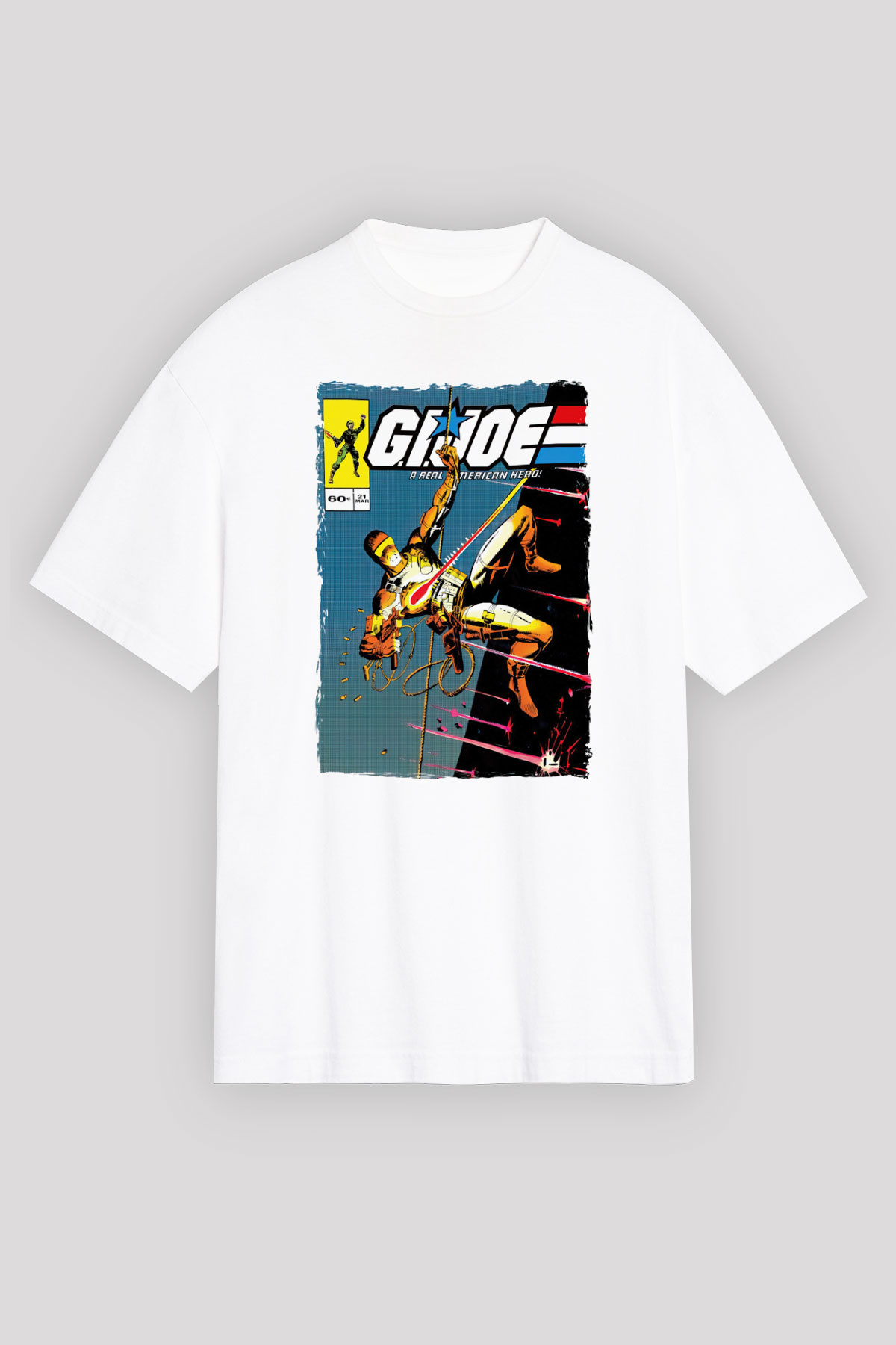 GI JOE Beyaz Oversize Tişört
