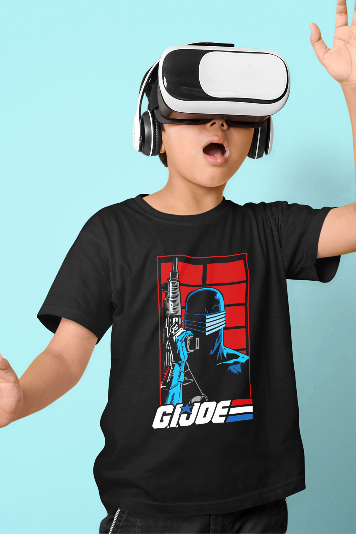 GI JOE Siyah Unisex  Çocuk Tişört
