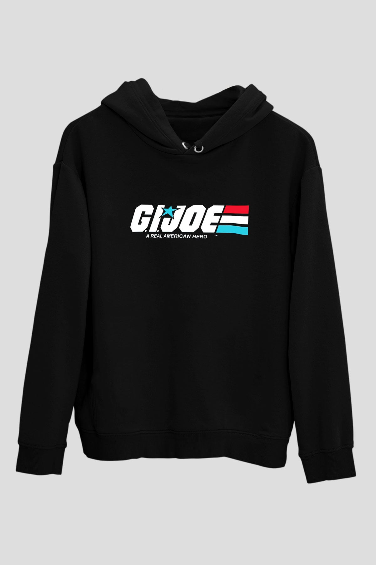 GI JOE Siyah Unisex Kapüşonlu Sweatshirt