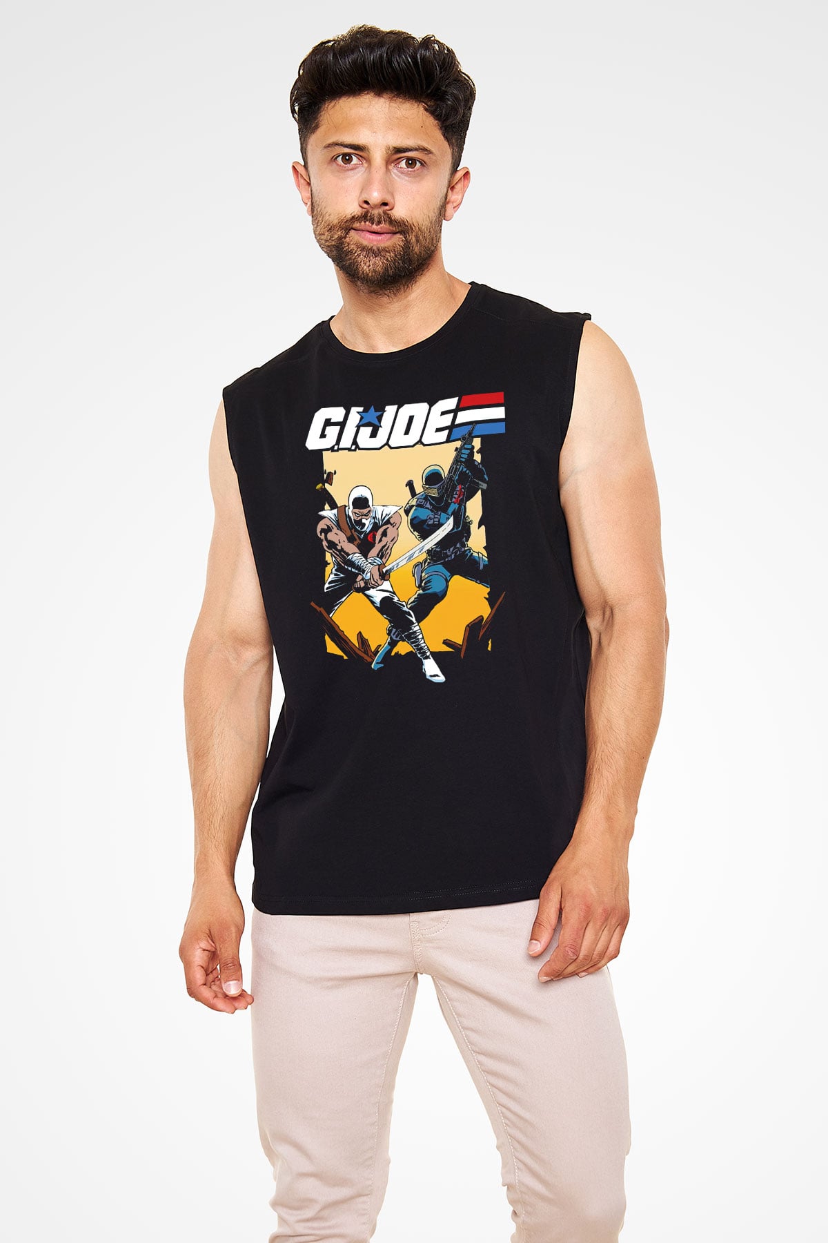 GI JOE Siyah Unisex  Kolsuz Tişört