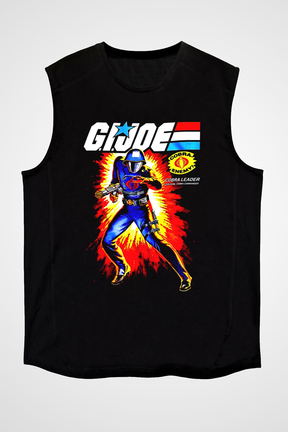 GI JOE Siyah Unisex  Kolsuz Tişört