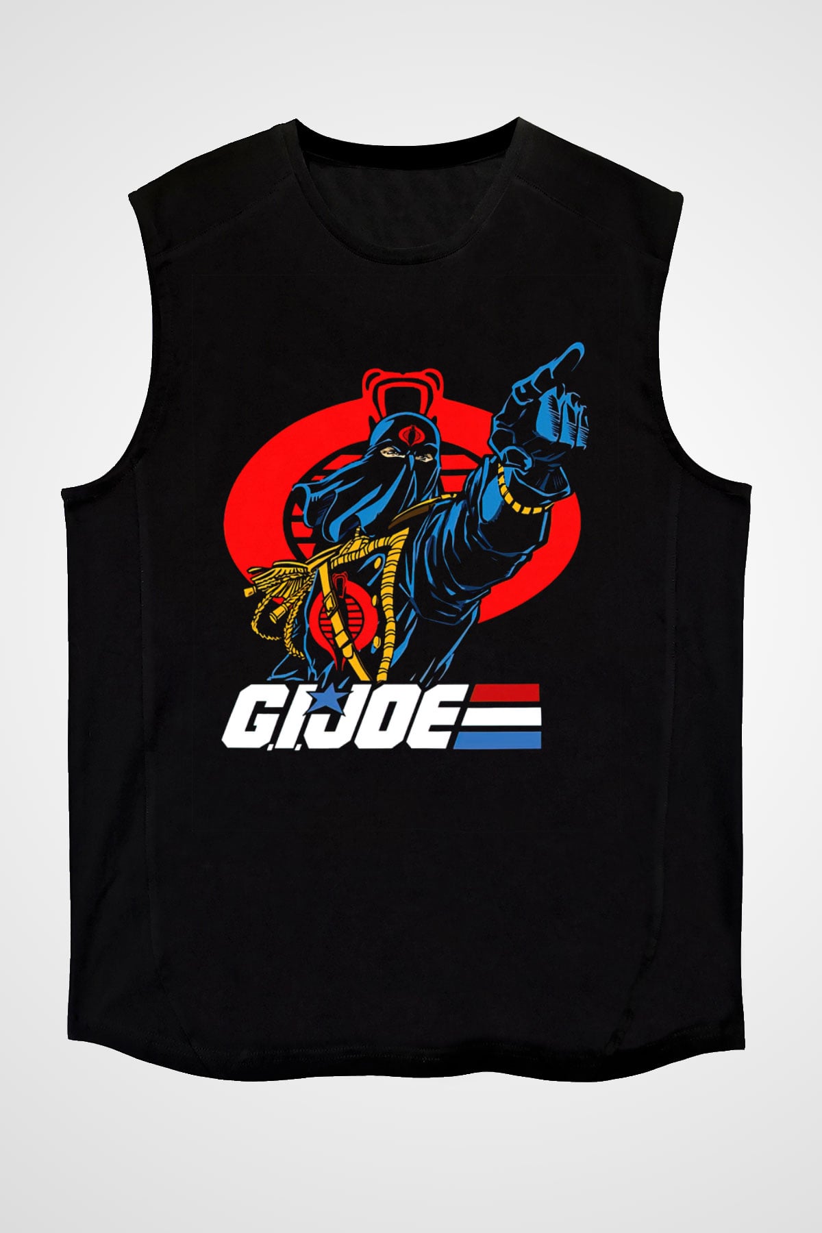 GI JOE Siyah Unisex  Kolsuz Tişört
