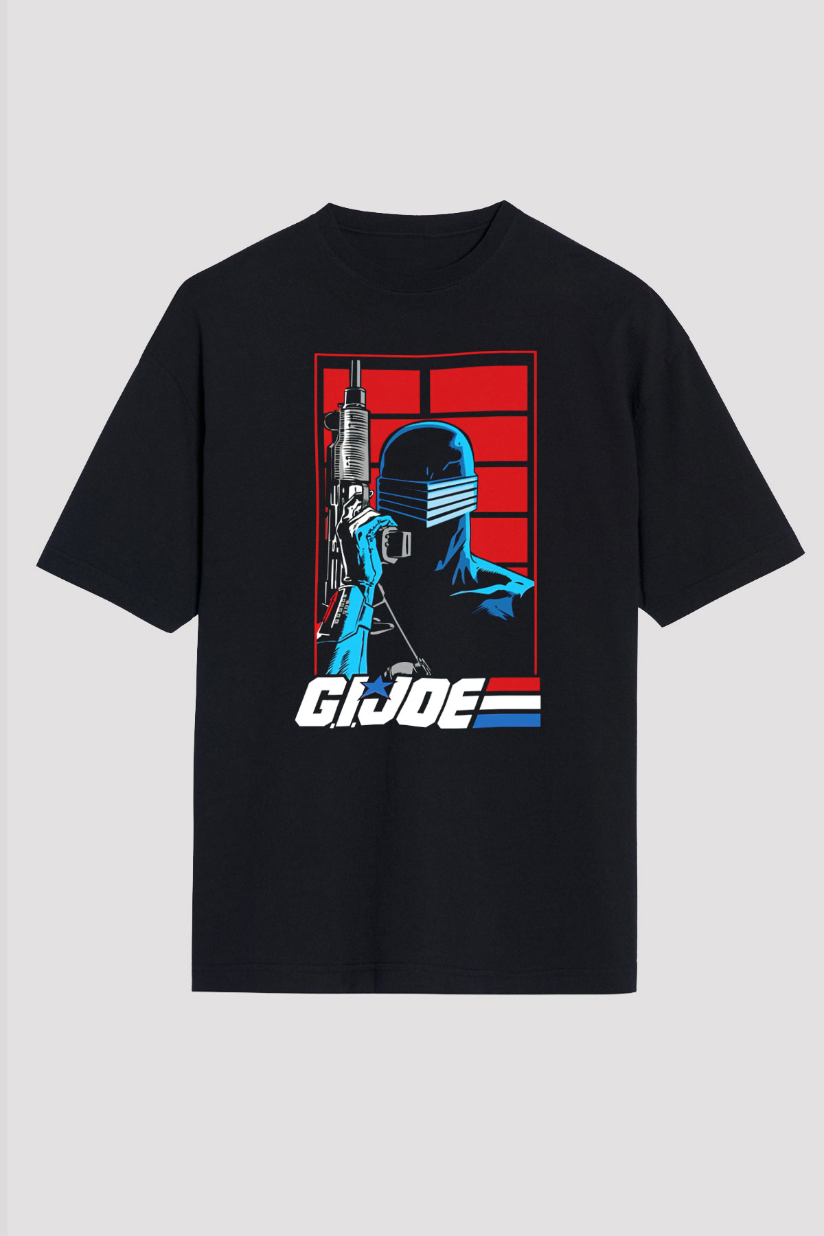 GI JOE Siyah Oversize Tişört