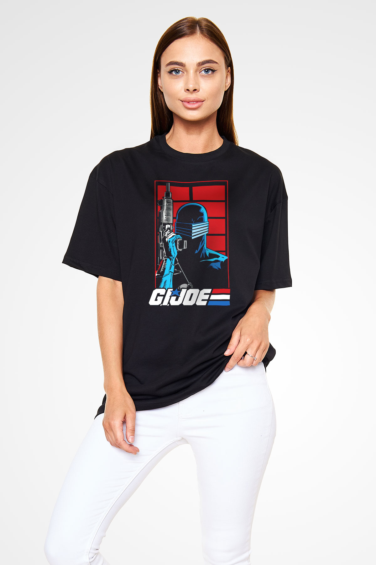 GI JOE Siyah Oversize Tişört
