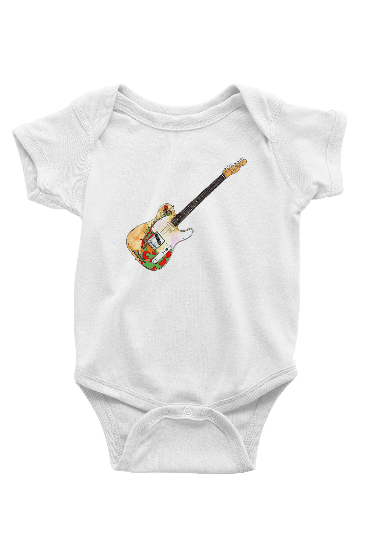 Gitarist Beyaz Bebek Body - Zıbın