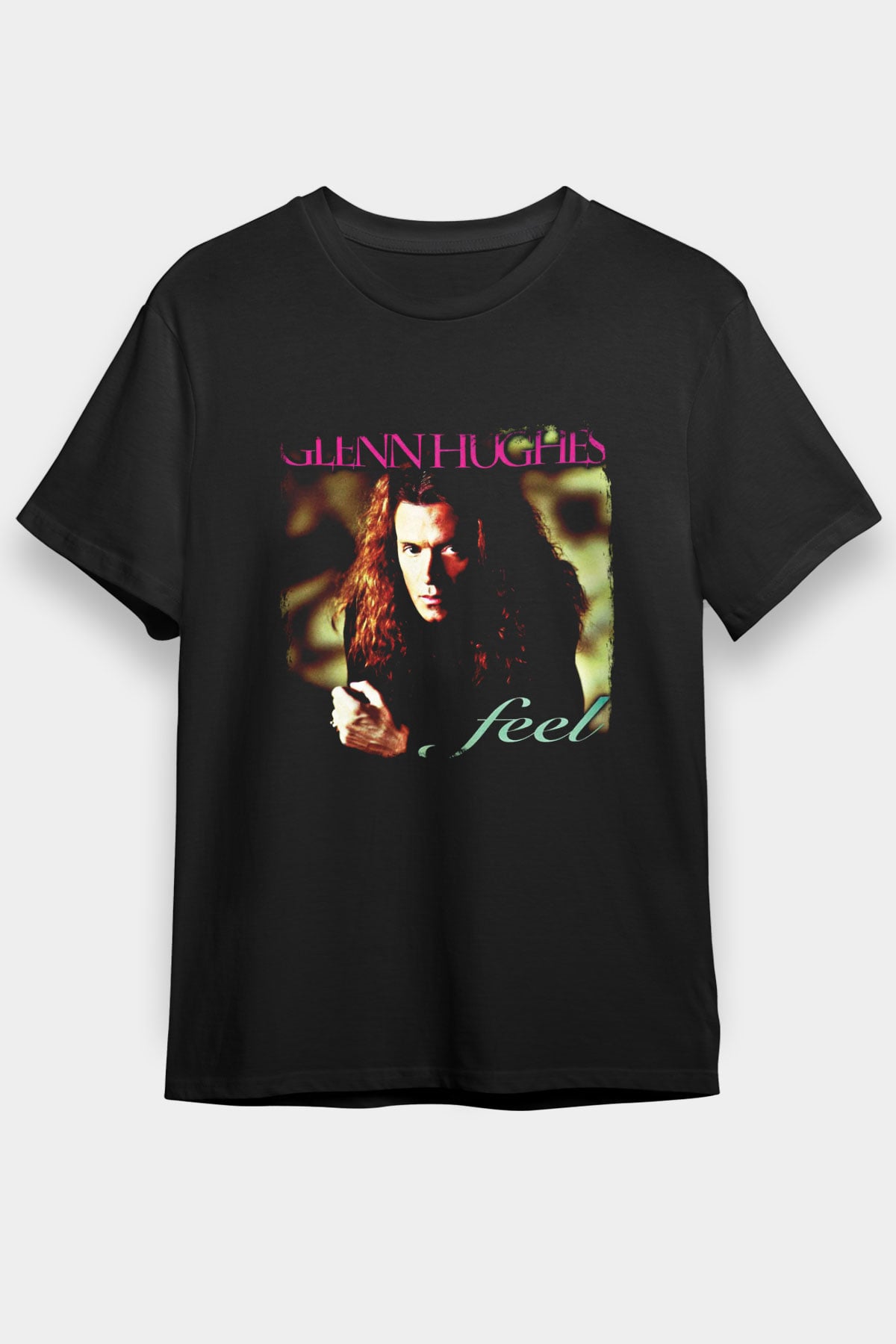 Glenn Hughes Baskılı Unisex Siyah Tişört