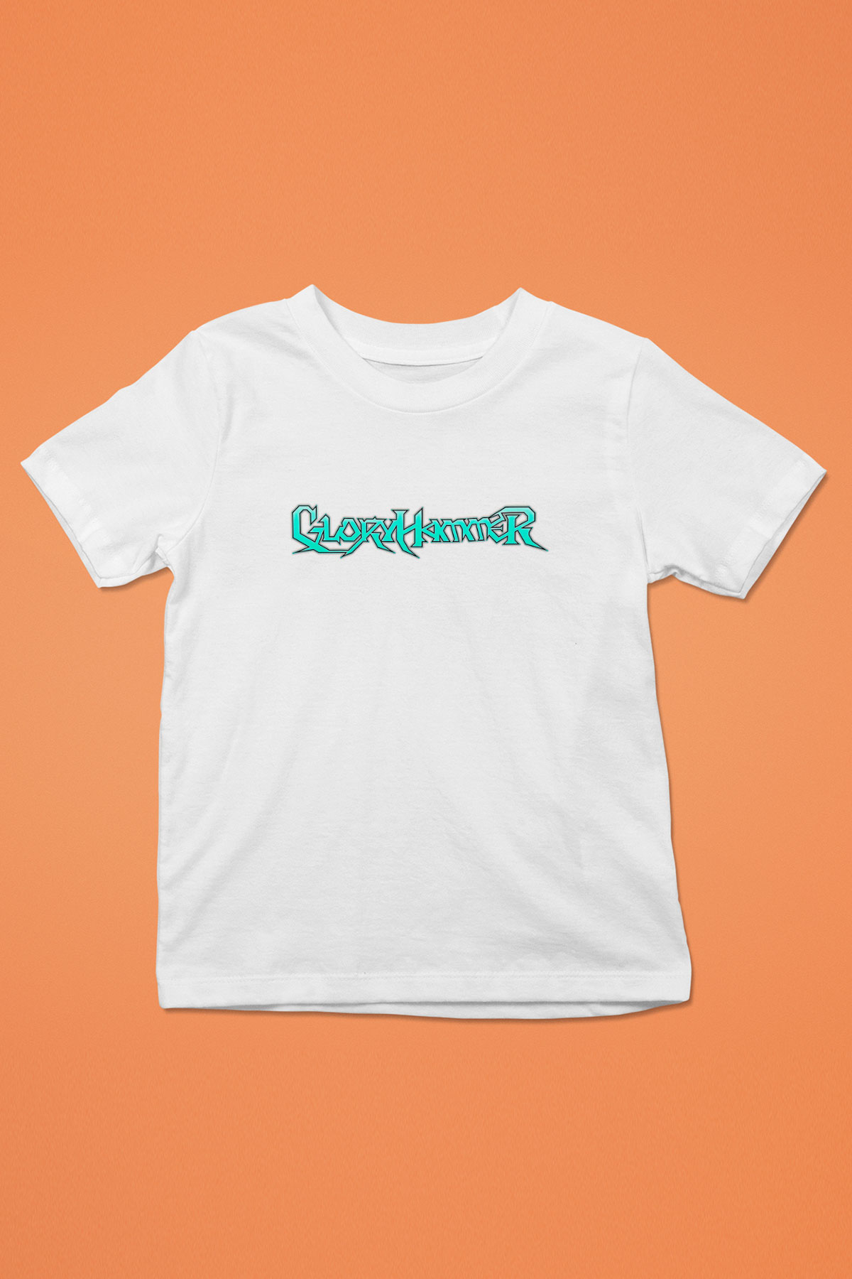 Gloryhammer Baskılı Beyaz Unisex Beyaz Çocuk Tişört - Tshirt