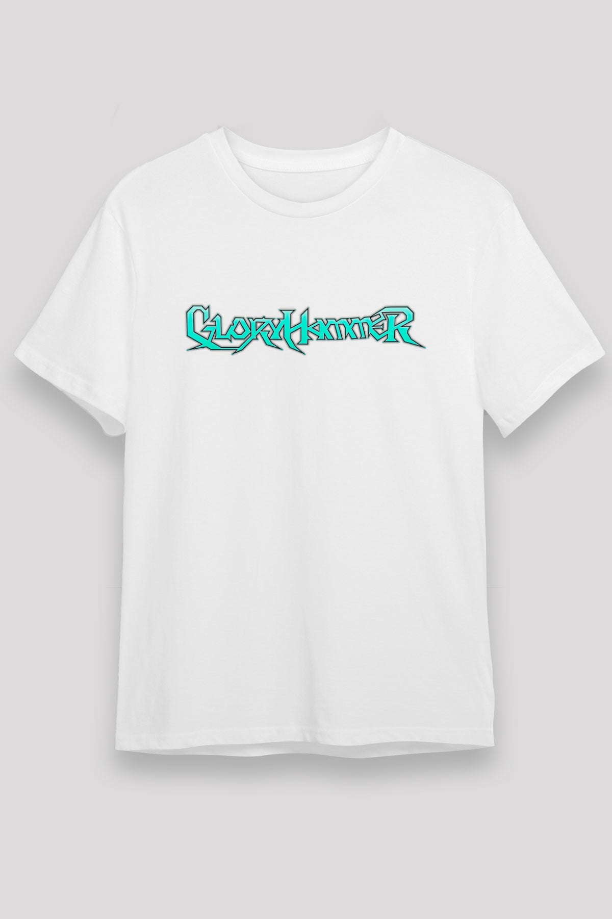 Gloryhammer Baskılı Unisex Beyaz Tişört - Tshirt
