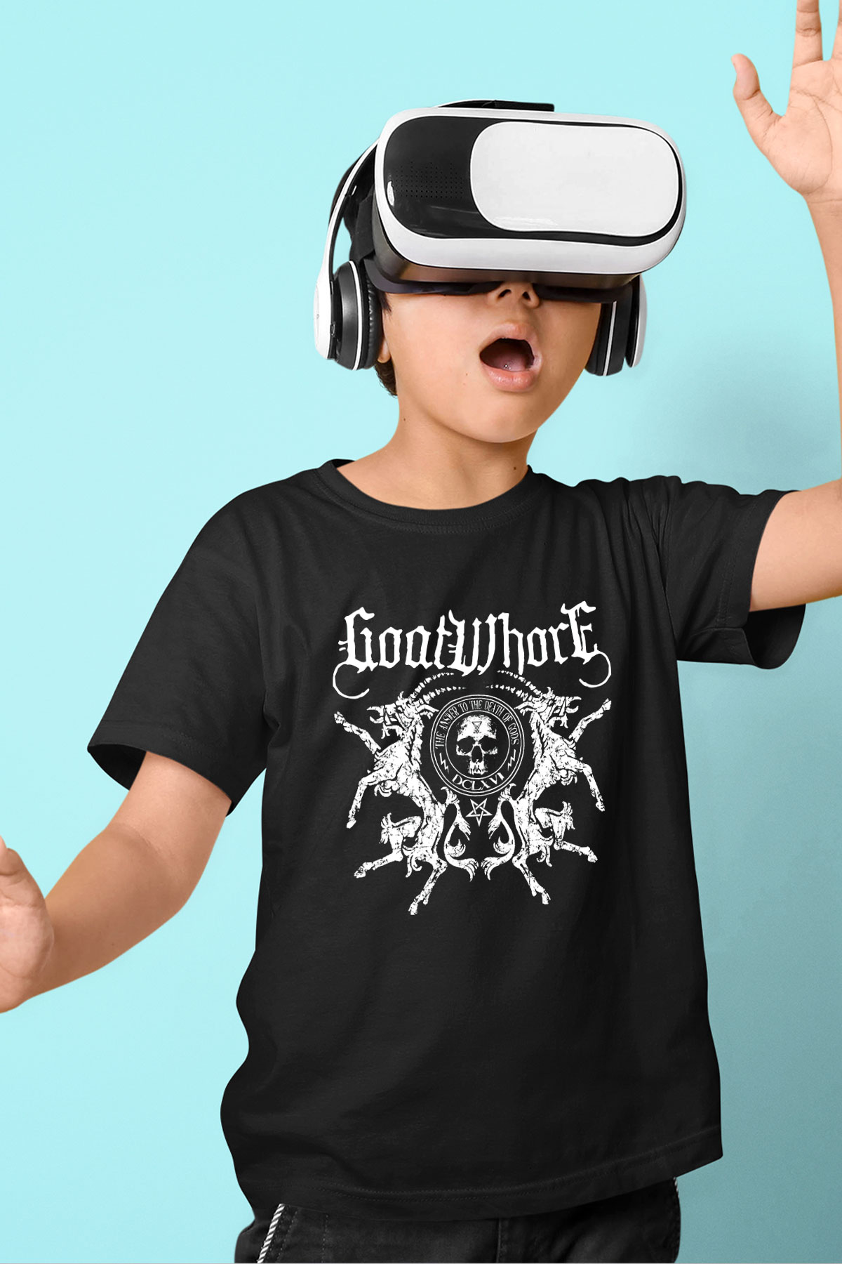 Goatwhore Baskılı Siyah Unisex Çocuk Tişört