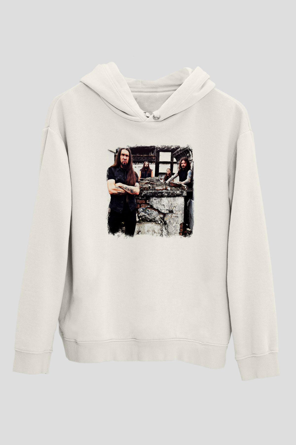 Goatwhore Baskılı Unisex Beyaz Hoodie