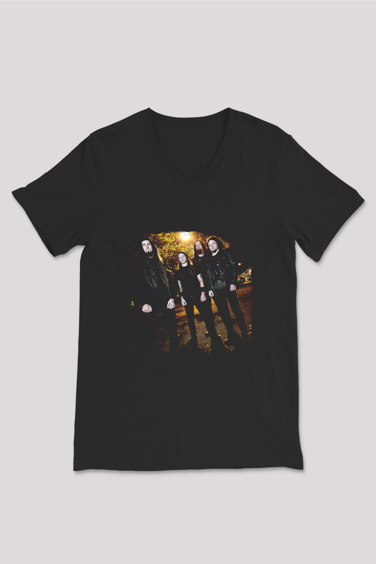 Goatwhore Baskılı Unisex Siyah V Yaka Tişört
