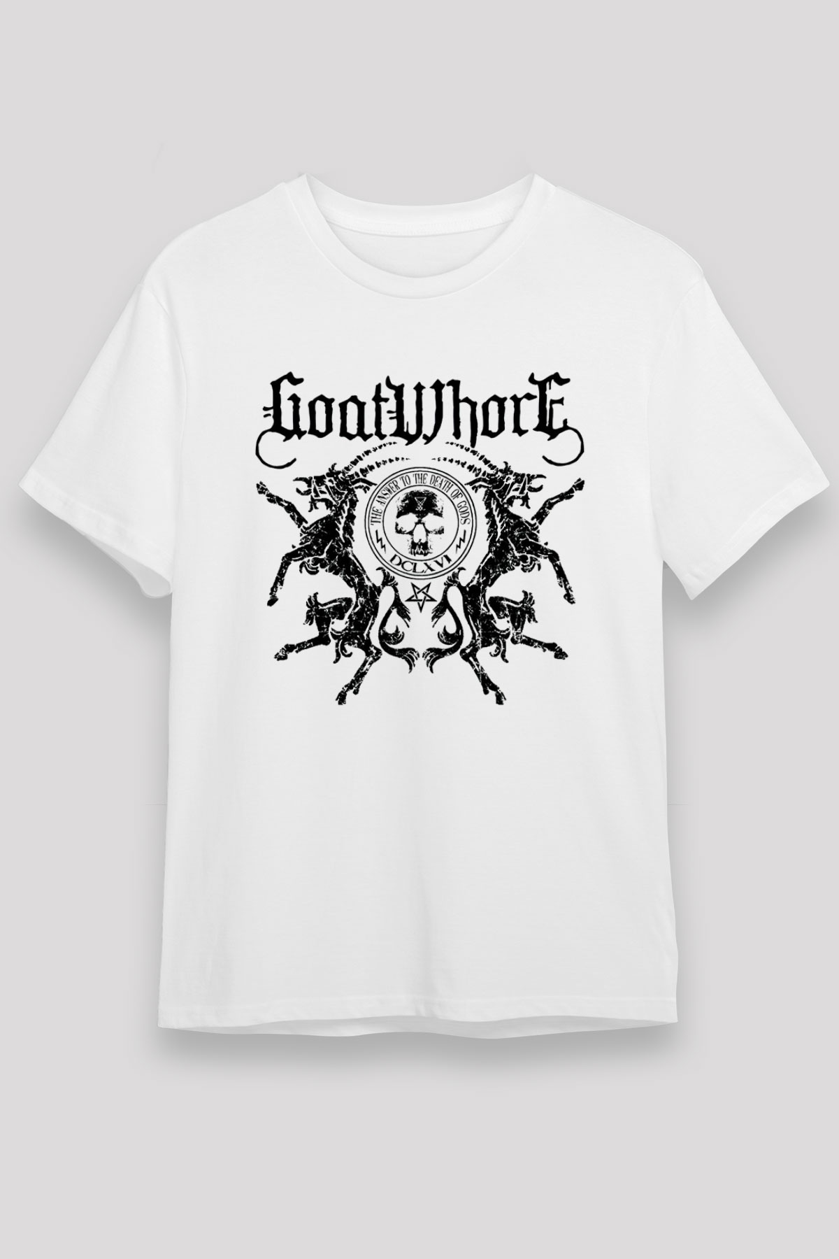Goatwhore Beyaz Unisex Tişört T-Shirt - TişörtFabrikası