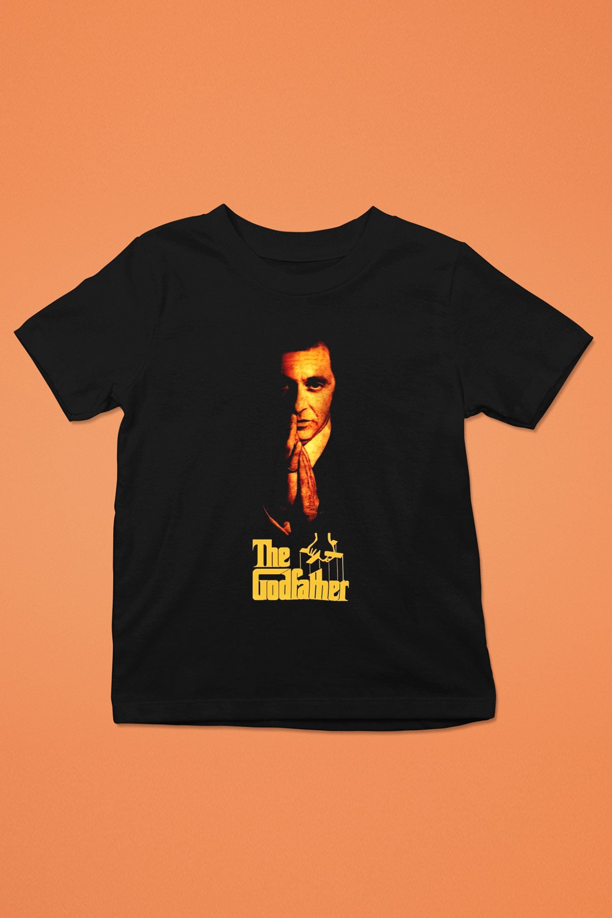 Godfather Baskılı Siyah Unisex Çocuk Tişört