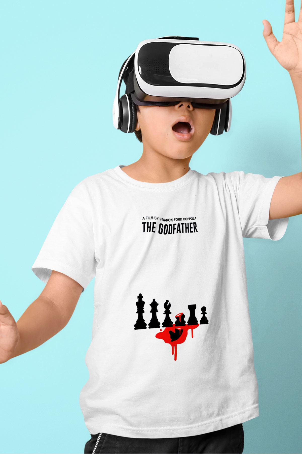 Godfather Beyaz Unisex Çocuk Tişört
