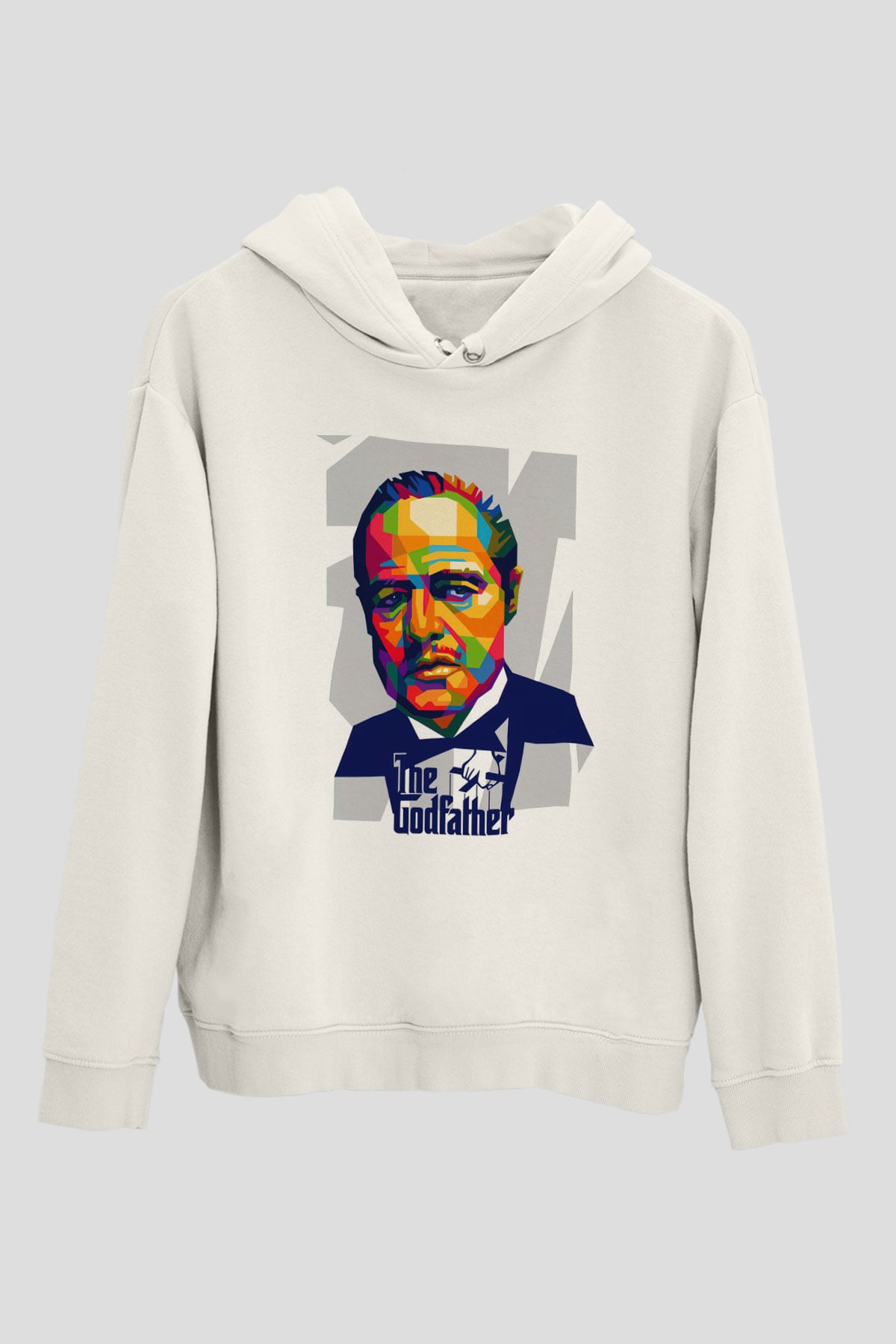 Godfather Beyaz Unisex Hoodie