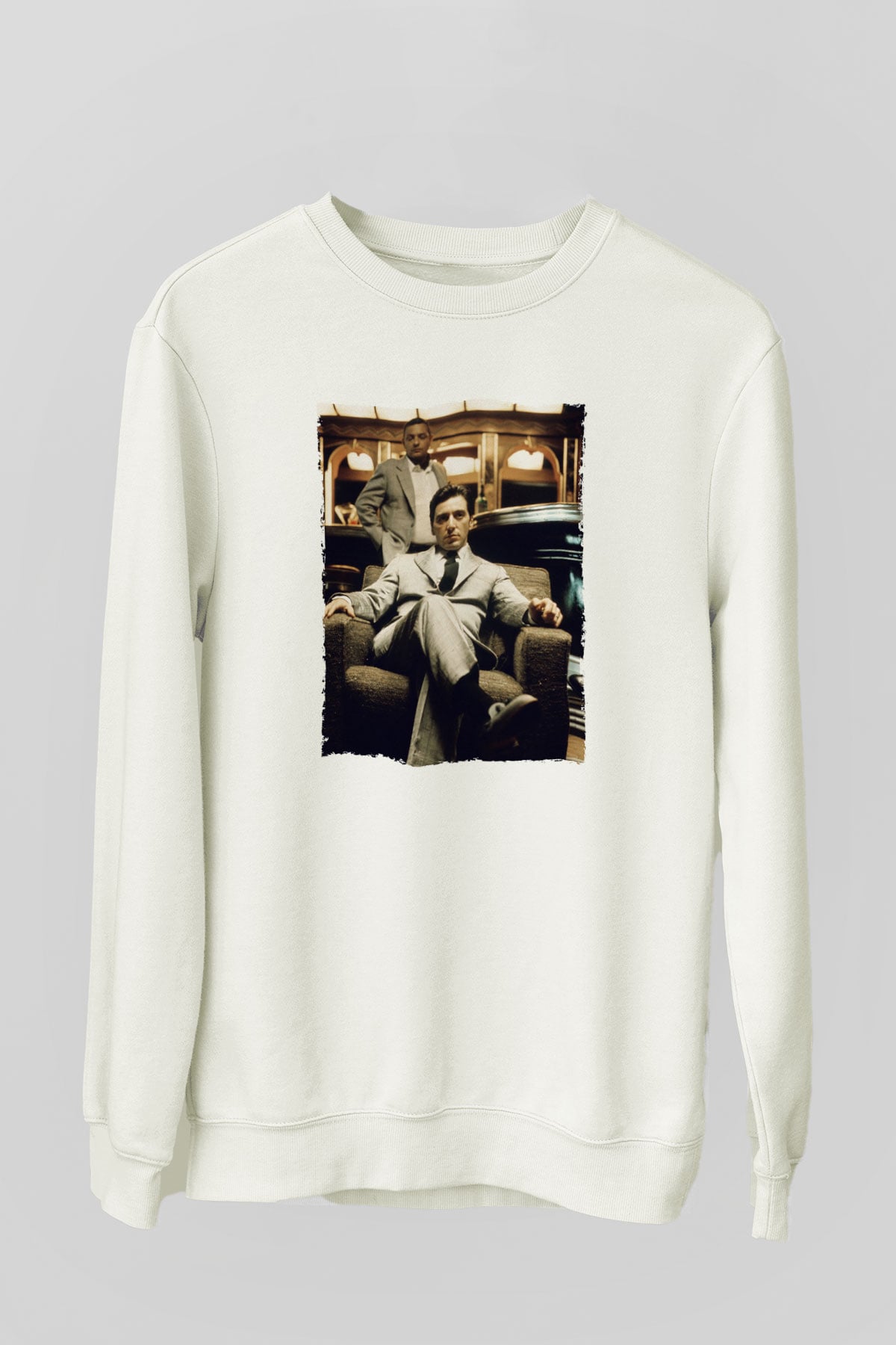 Godfather Beyaz Unisex Sweatshirt